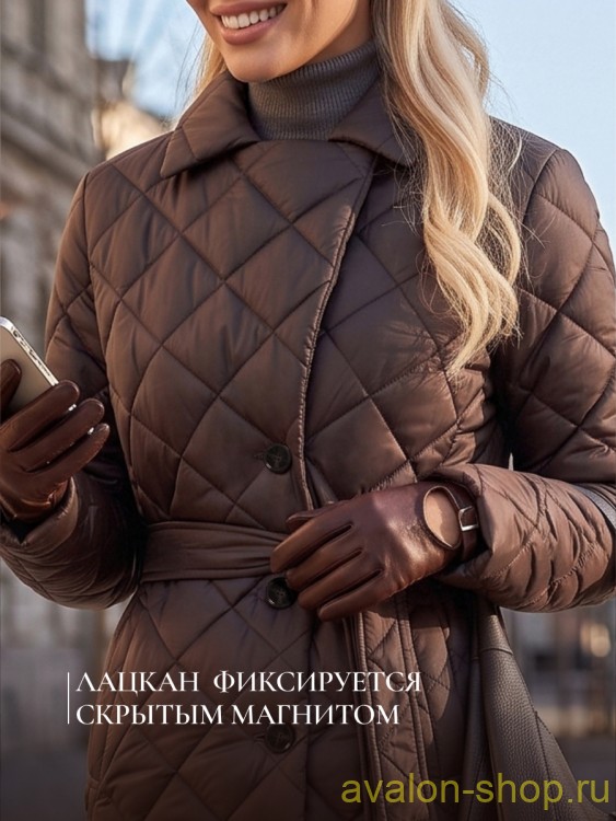 Женский утепленный плащ 3210-1 СУ230 F06