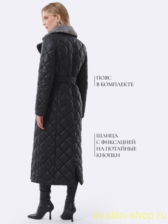 Женский утепленный плащ 3210 СУ230 F06