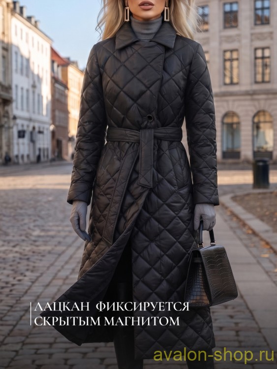 Женский утепленный плащ 3210 СУ230 F06