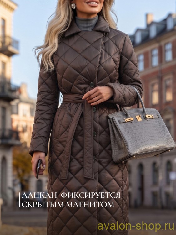 Женский утепленный плащ 3210 СУ230 F06