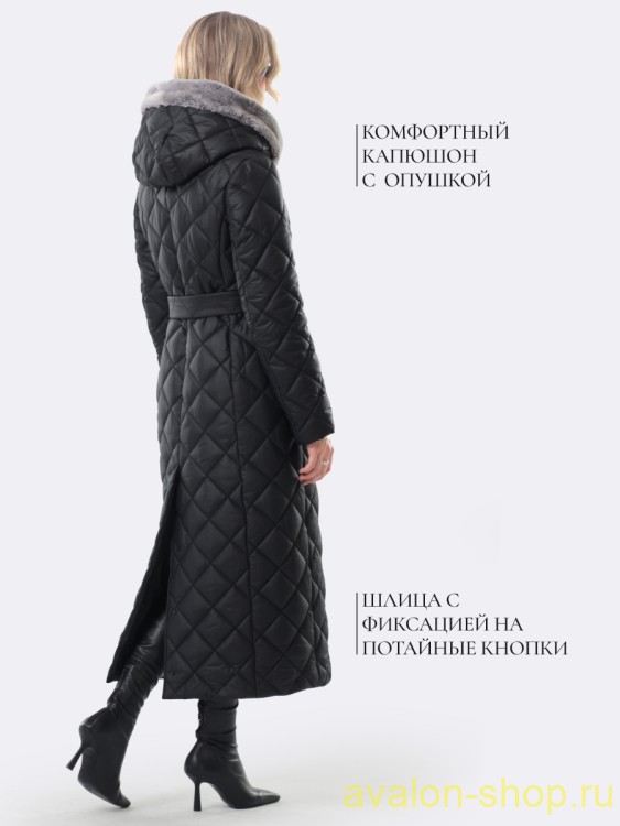 Женский утепленный плащ 3215 СУ230 F06