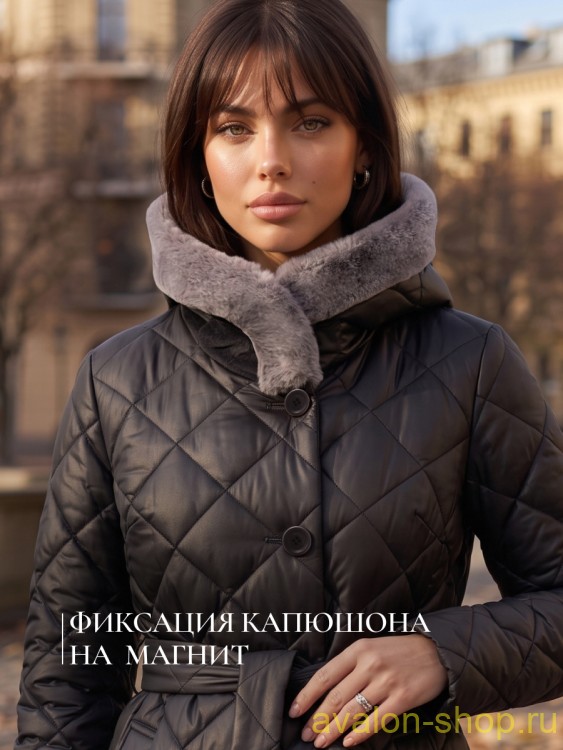 Женский утепленный плащ 3215 СУ230 F06