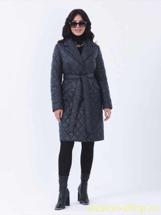 Женский утепленный плащ 2943 СУ140 F4 Plus Size
