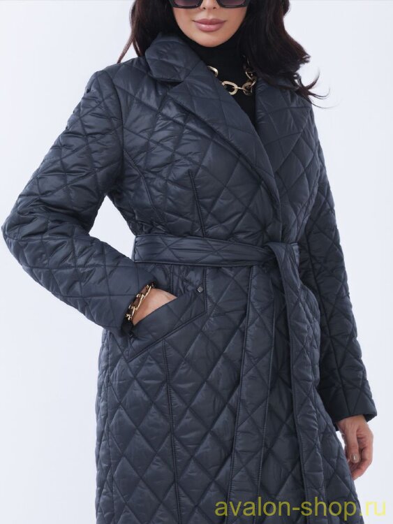 Женский утепленный плащ 2943 СУ140 F4 Plus Size