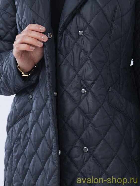 Женский утепленный плащ 2943 СУ140 F4 Plus Size