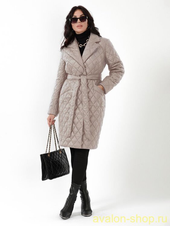 Женский утепленный плащ 2943 СУ140 F4 Plus Size