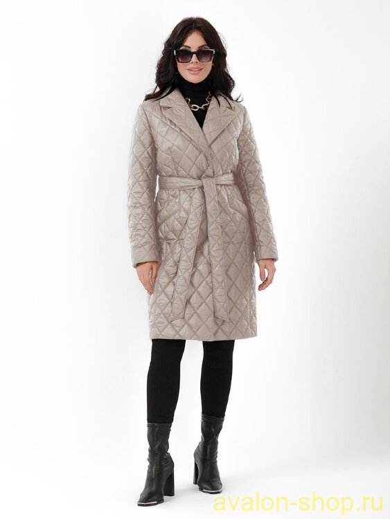 Женский утепленный плащ 2943 СУ140 F4 Plus Size