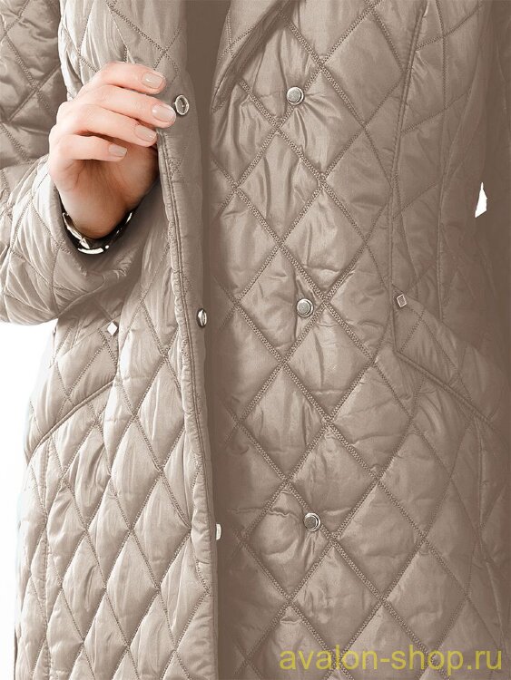 Женский утепленный плащ 2943 СУ140 F4 Plus Size