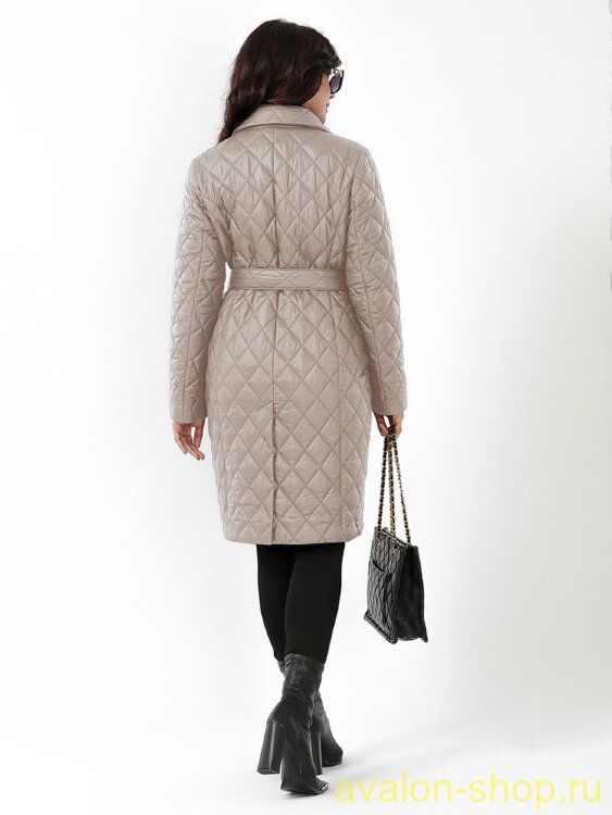 Женский утепленный плащ 2943 СУ140 F4 Plus Size