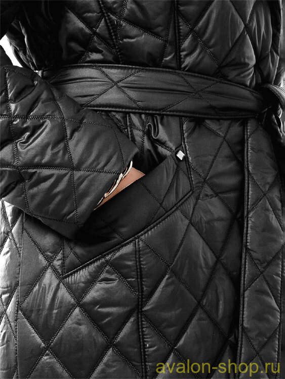 Женский утепленный плащ 2943 СУ140 F4 Plus Size