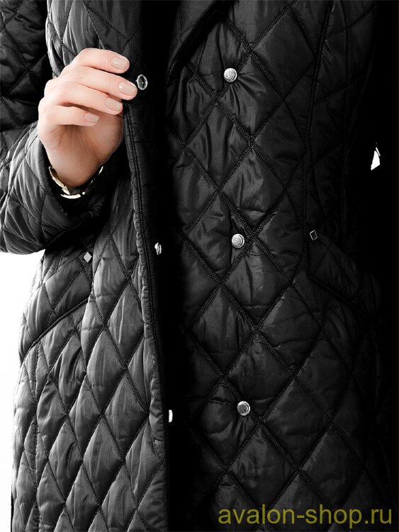 Женский утепленный плащ 2943 СУ140 F4 Plus Size