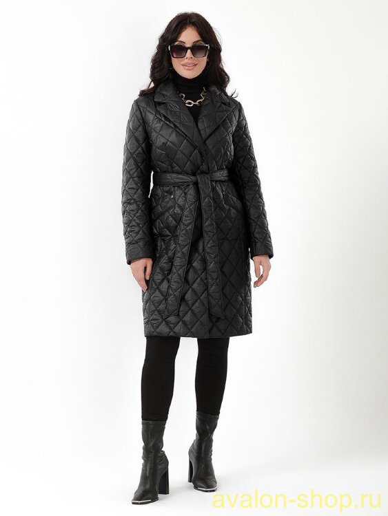 Женский утепленный плащ 2943 СУ140 F4 Plus Size