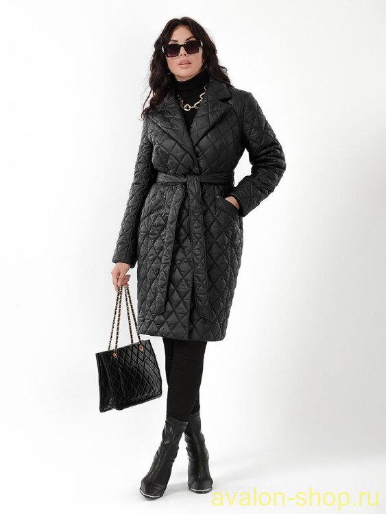 Женский утепленный плащ 2943 СУ140 F4 Plus Size