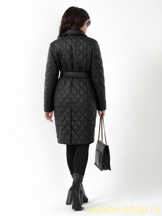 Женский утепленный плащ 2943 СУ140 F4 Plus Size